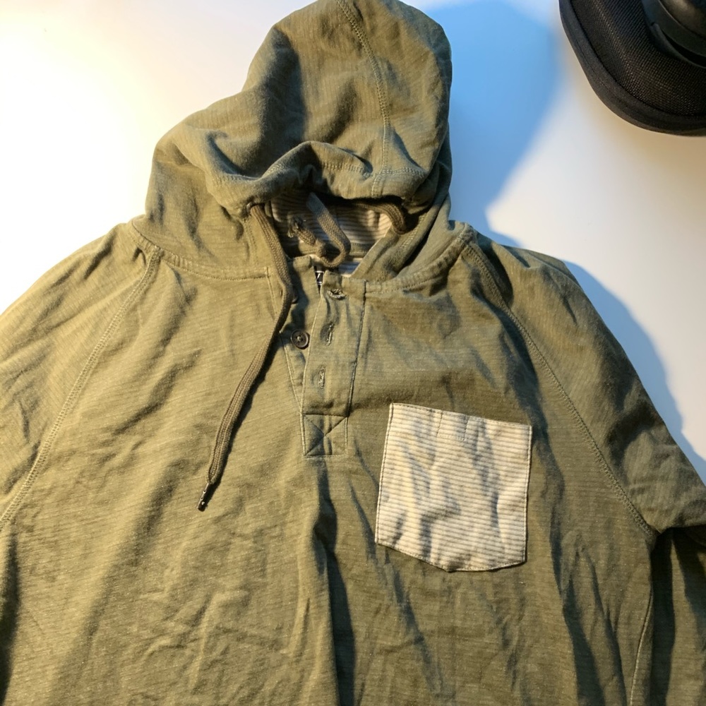 Green hoodie
